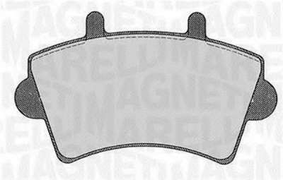 MAGNETI MARELLI 363916060366 -  Комплект тормозных колодок, дисковый тормоз